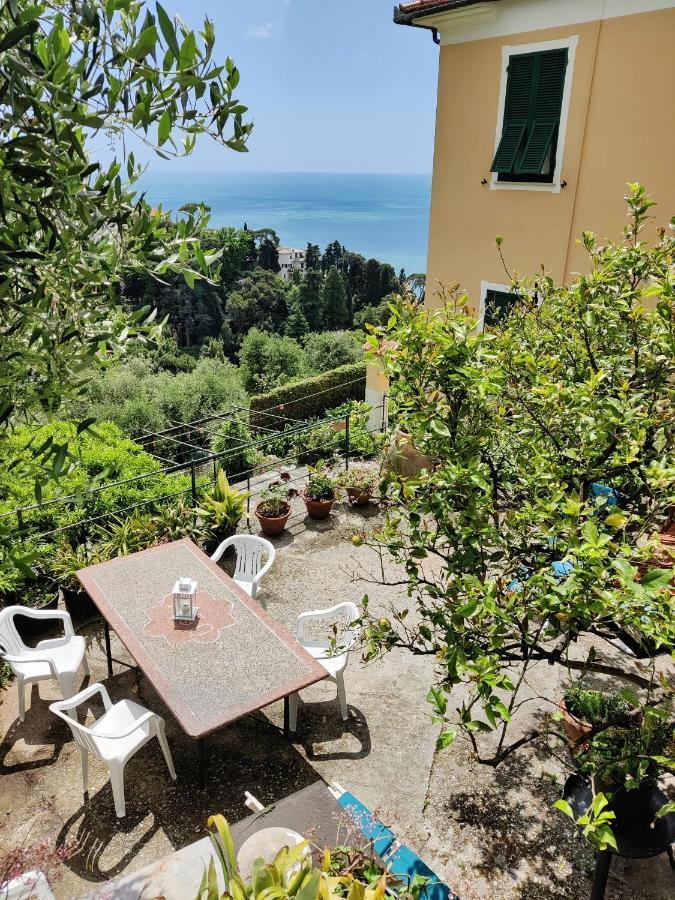 Tra Sole & Mare Apartment Zoagli Bagian luar foto