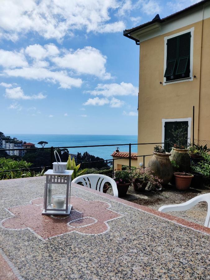 Tra Sole & Mare Apartment Zoagli Bagian luar foto